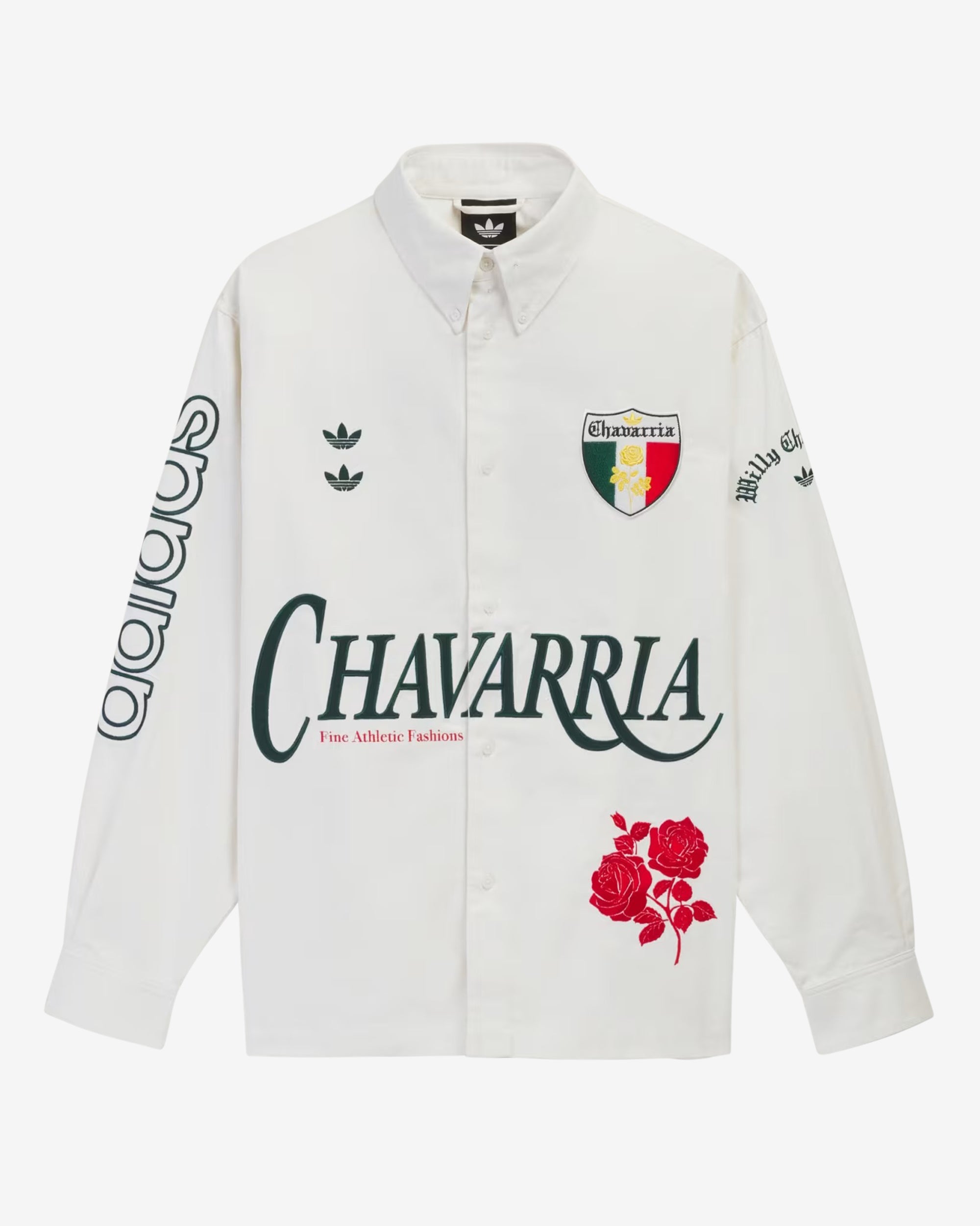 Adidas - Men's Willy Chavarria Button Up Shirt - (Off White) view 1, Click to Zoom in
