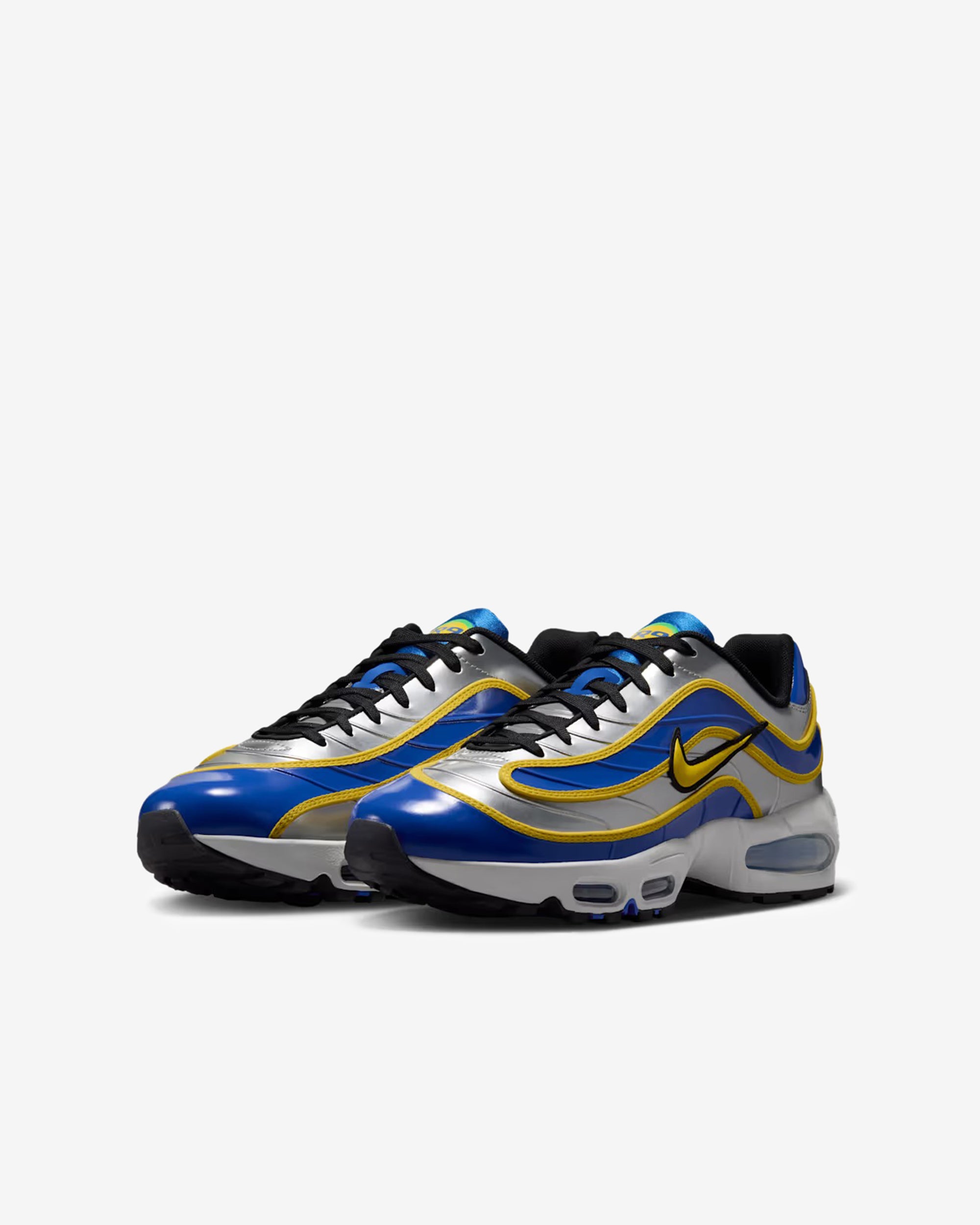 Nike - Air Max Joga Bonito R9 - (Silver/Varsity Royal/Maize) view 3, Click to Zoom in