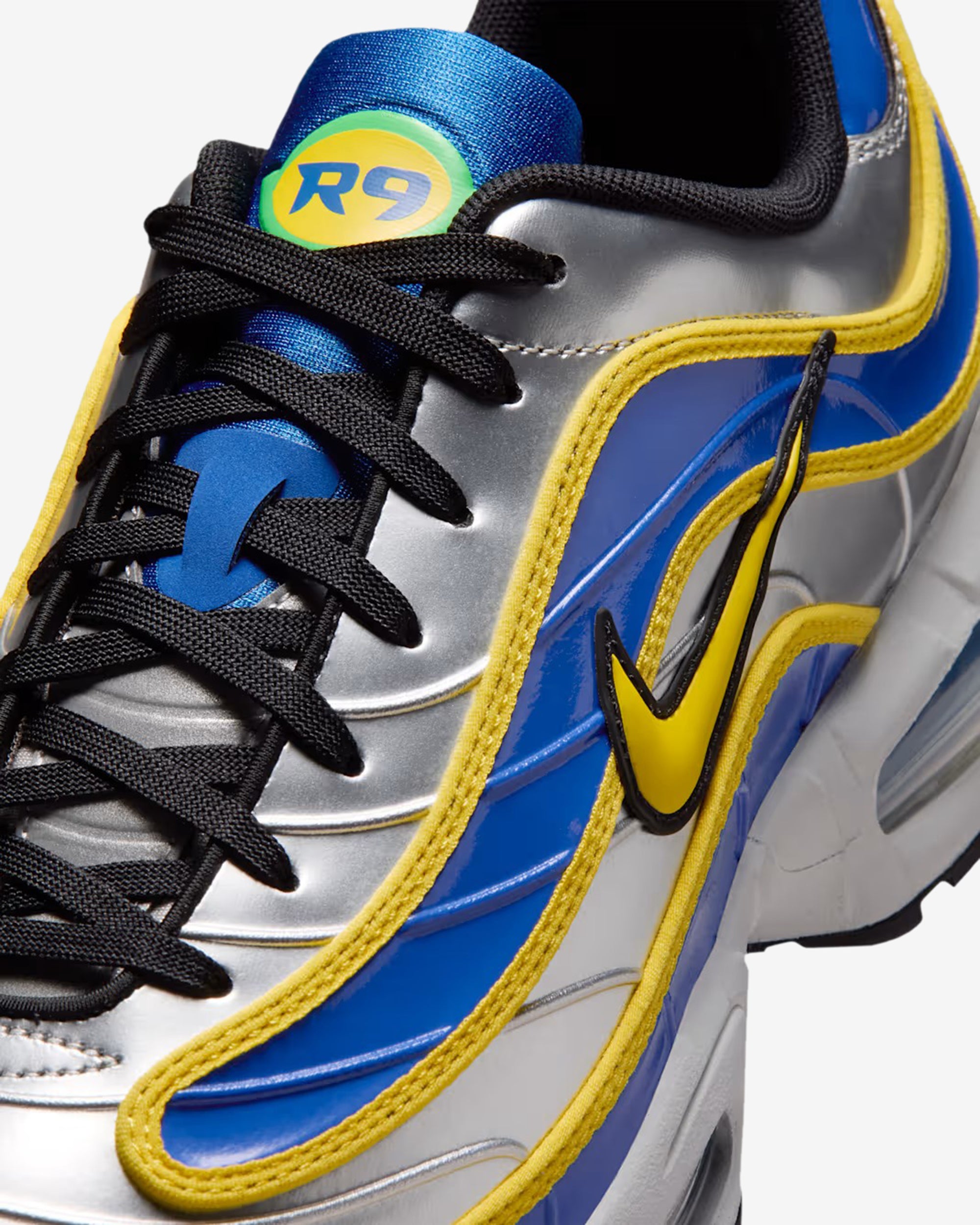 Nike - Air Max Joga Bonito R9 - (Silver/Varsity Royal/Maize) view 6, Click to Zoom in