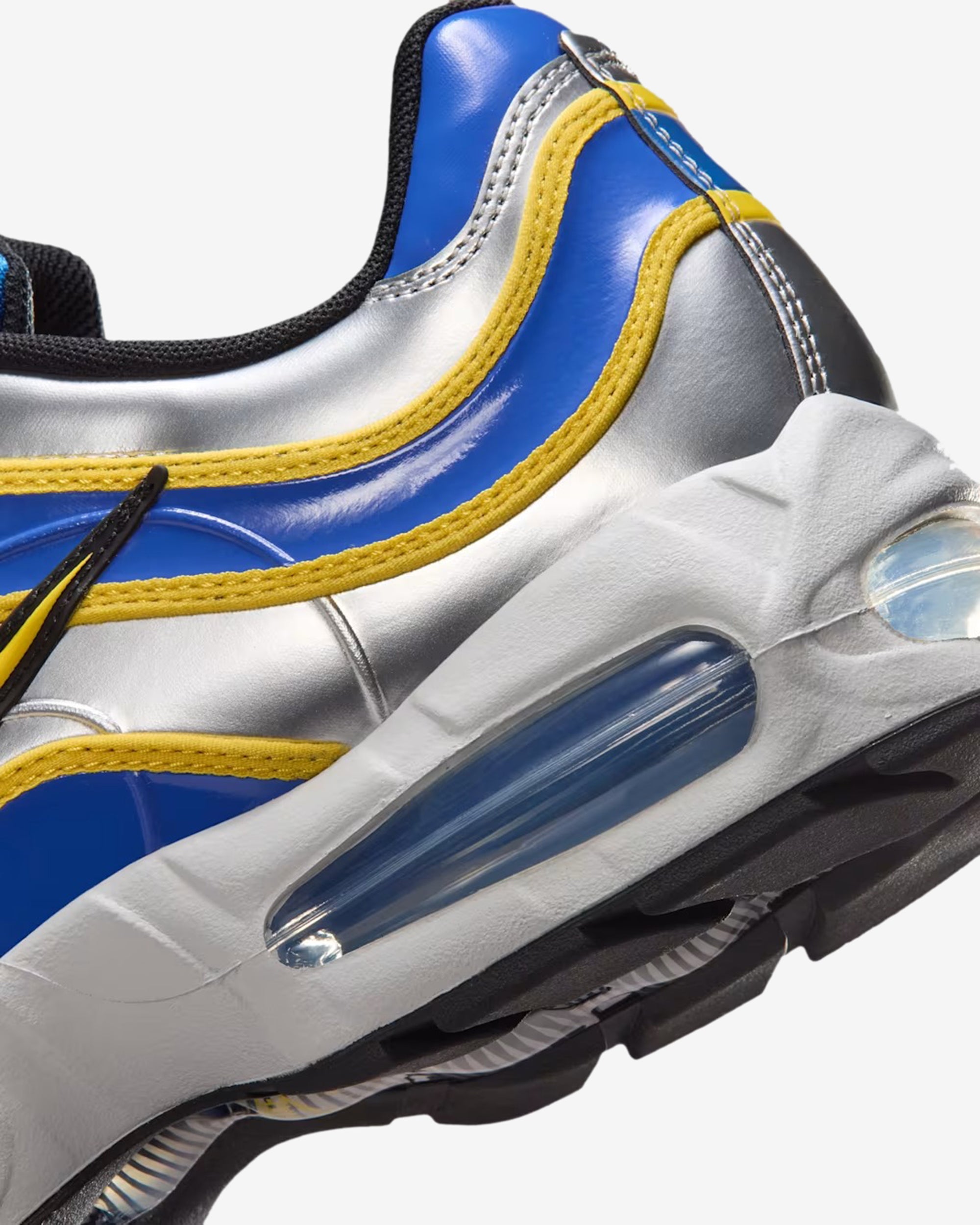 Nike - Air Max Joga Bonito R9 - (Silver/Varsity Royal/Maize) view 7, Click to Zoom in