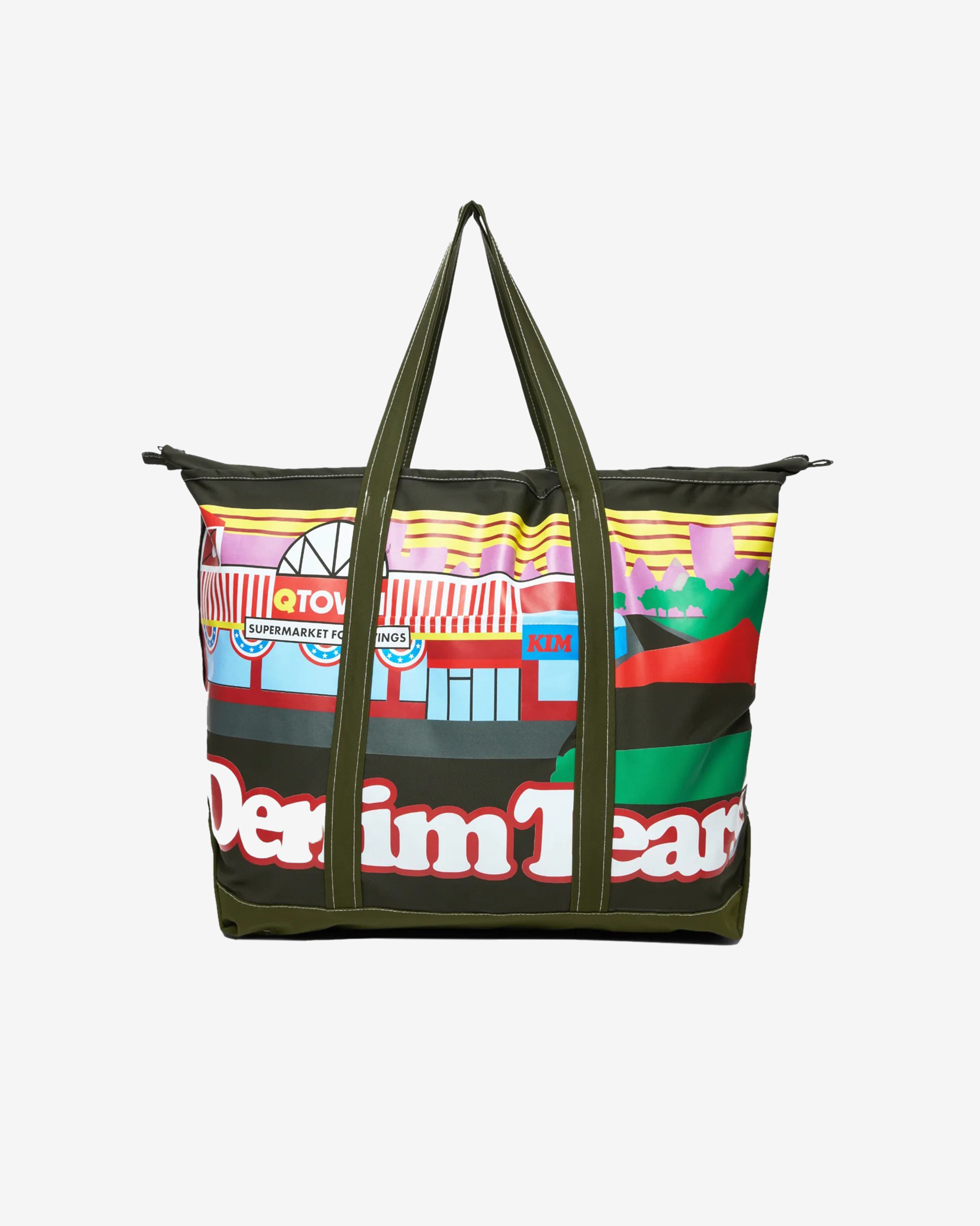 Denim Tears: Men's Q Town Nylon Tote Bag (Multi) | DSMNY E-SHOP