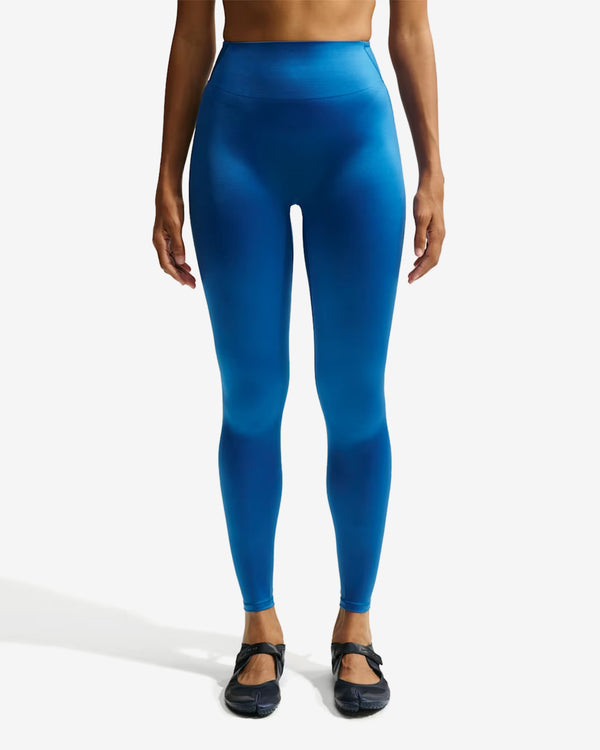 NikeSKIMS - Women's High-Waisted Bonded Satin Shine 26" Leggings - (Cobalt)