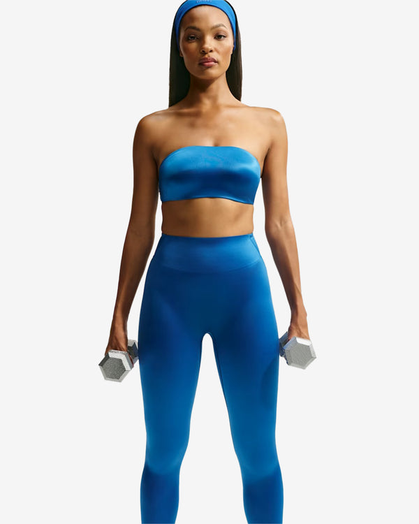NikeSKIMS - Women's High-Waisted Bonded Satin Shine 26" Leggings - (Cobalt)