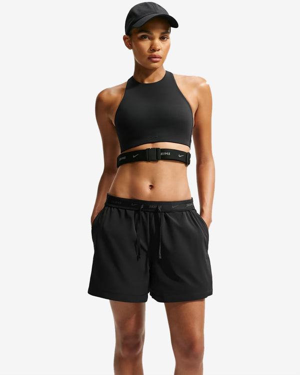 NikeSKIMS - Women's 12.5CM Stretch Nylon Track Shorts - (Obsidian)