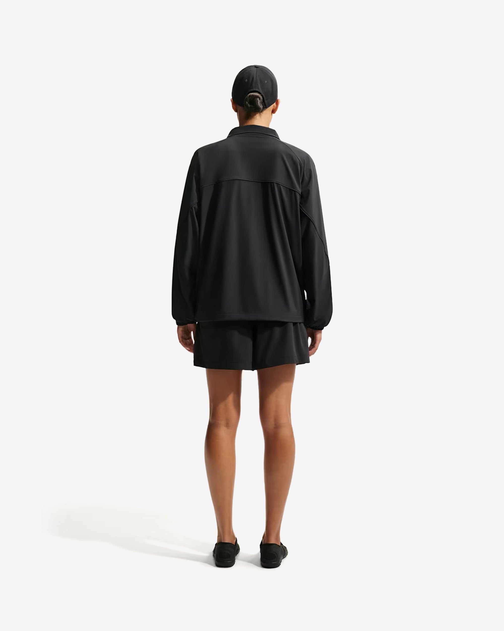 NikeSKIMS - Women's 12.5CM Stretch Nylon Track Shorts - (Obsidian) view 6, Click to Zoom in
