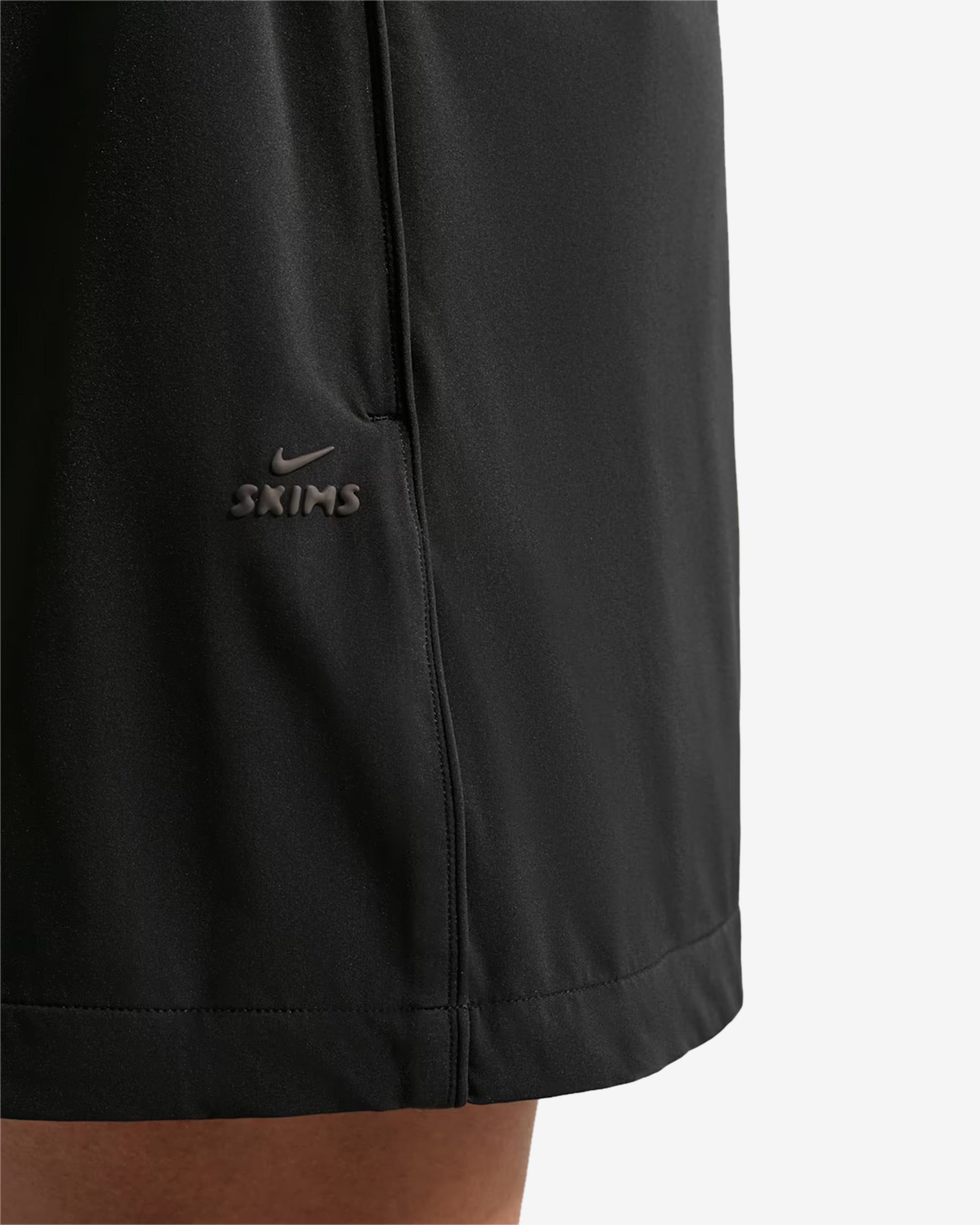 NikeSKIMS - Women's 12.5CM Stretch Nylon Track Shorts - (Obsidian) view 7, Click to Zoom in