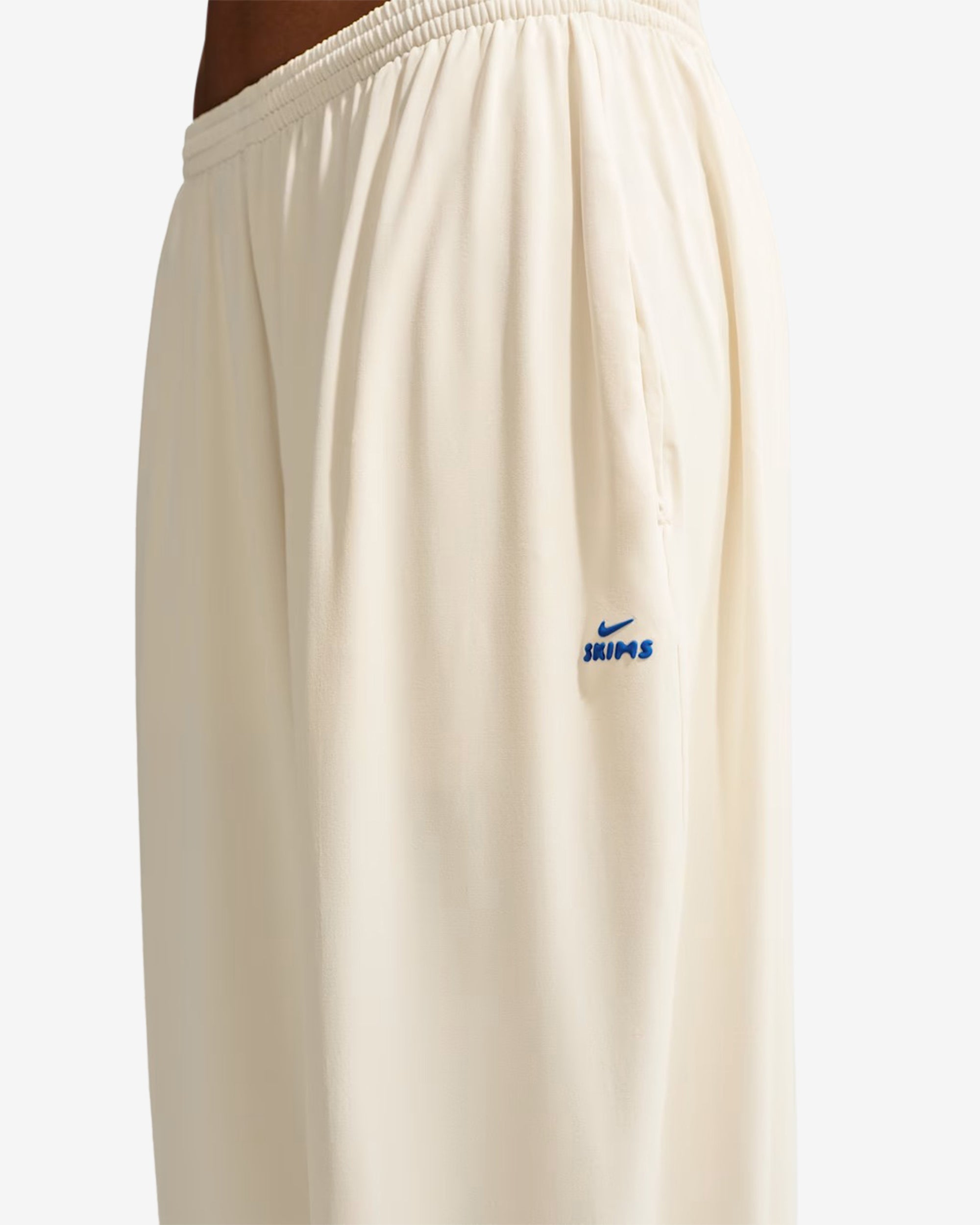 NikeSKIMS - Women's Stretch Knit Pants - (Ivory/Cobalt) view 7, Click to Zoom in