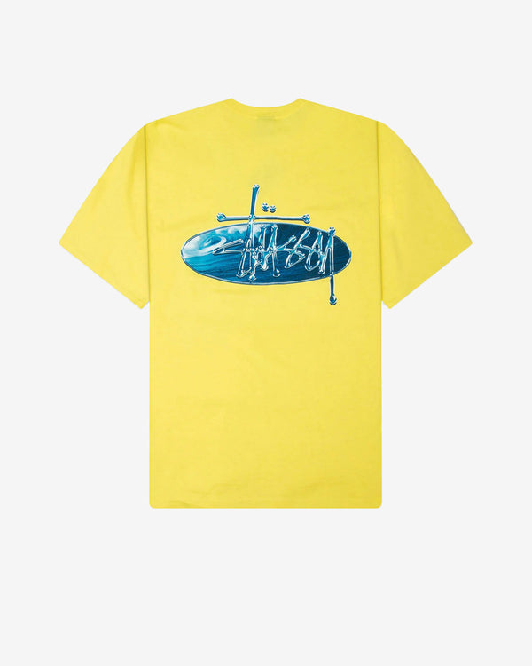 Stüssy - Men's Wave Oval Tee - (Lemon)