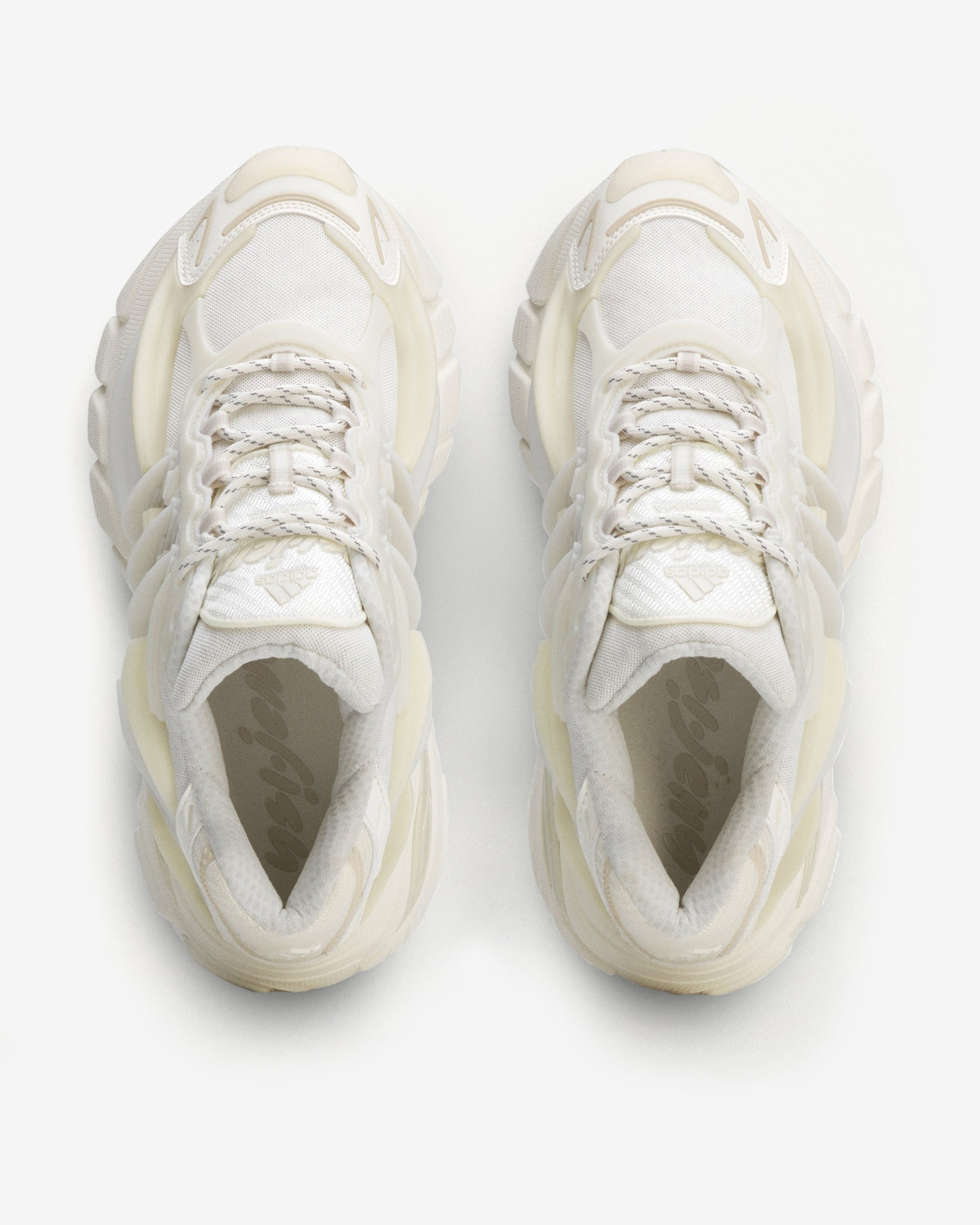 Adidas - Men's PW AdiStar Jellyfish Sneakers - (Chalk White/Off White/Bliss) view 3, Click to Zoom in