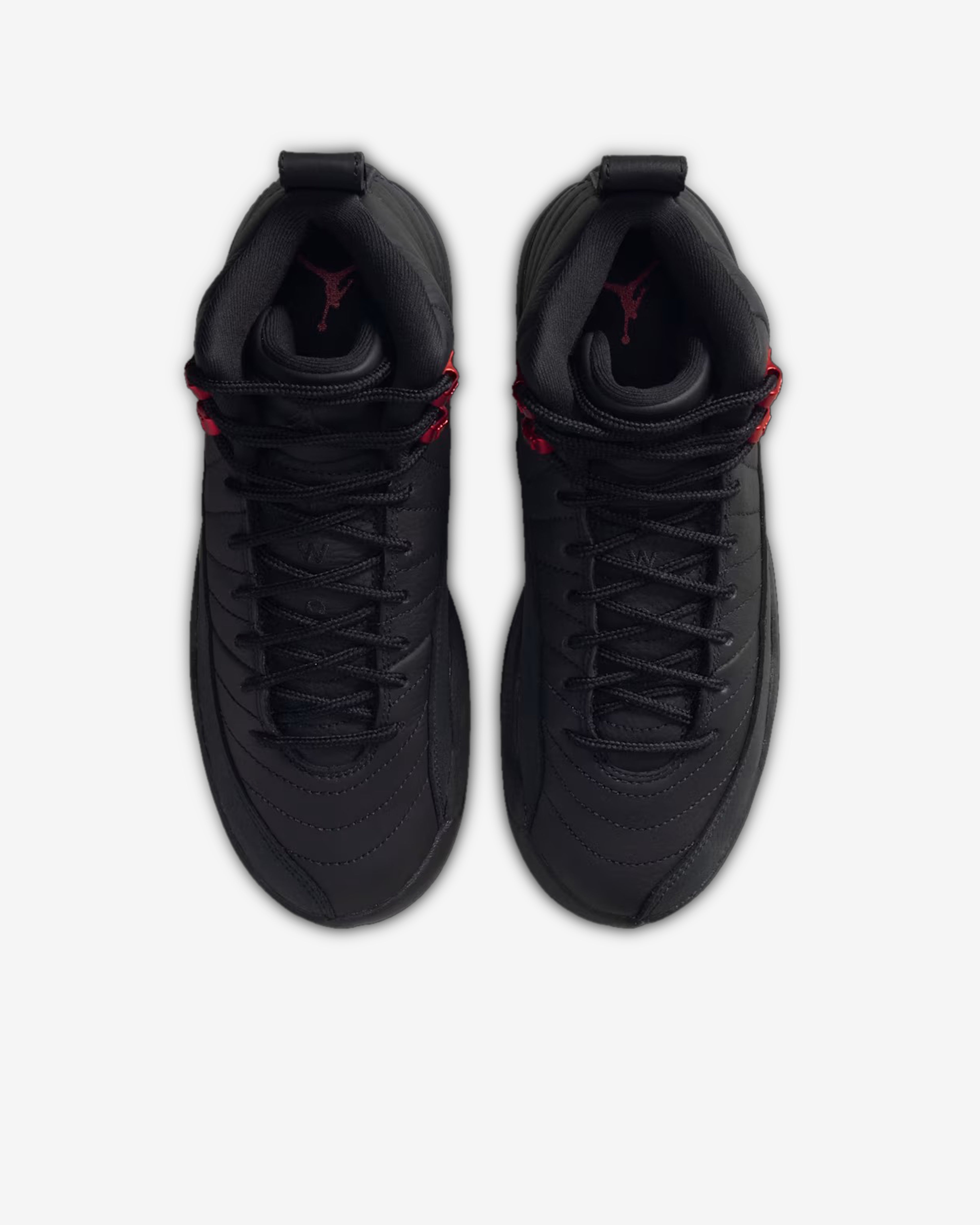 Nike: Air Jordan 12 Retro GS Sneakers (Black/Red) | DSMNY E-SHOP
