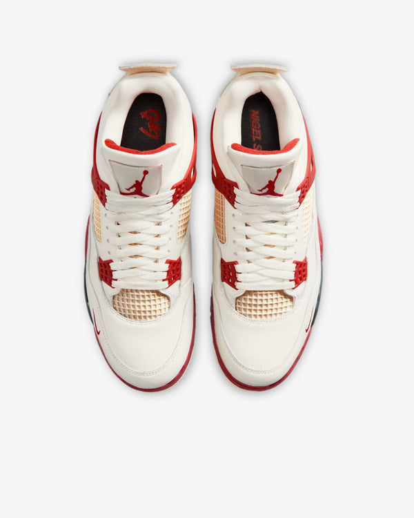 Nike - Men's Nigel Sylvester Air Jordan 4 Sneakers - (Sail/Cinnamon)
