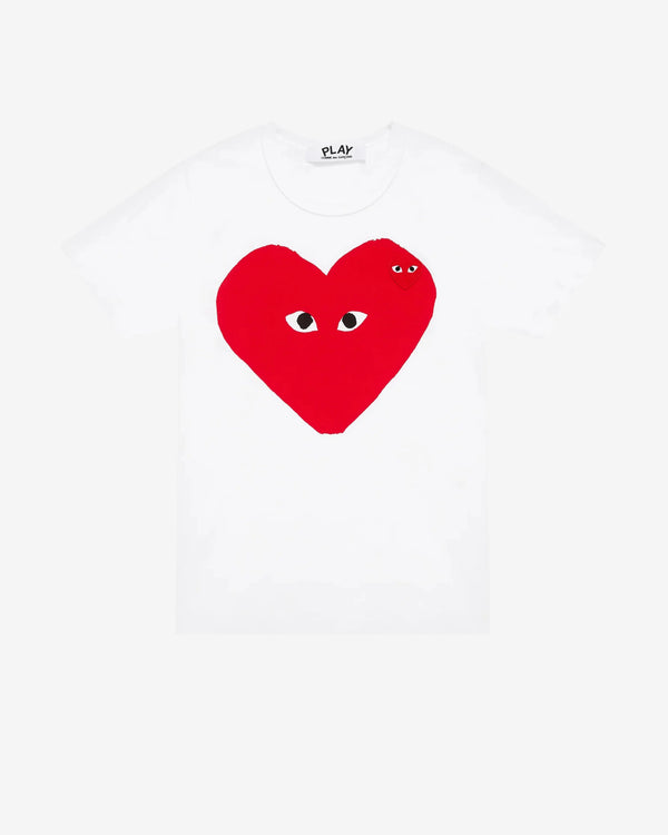 Play - Wide Heart T-Shirt - (White)