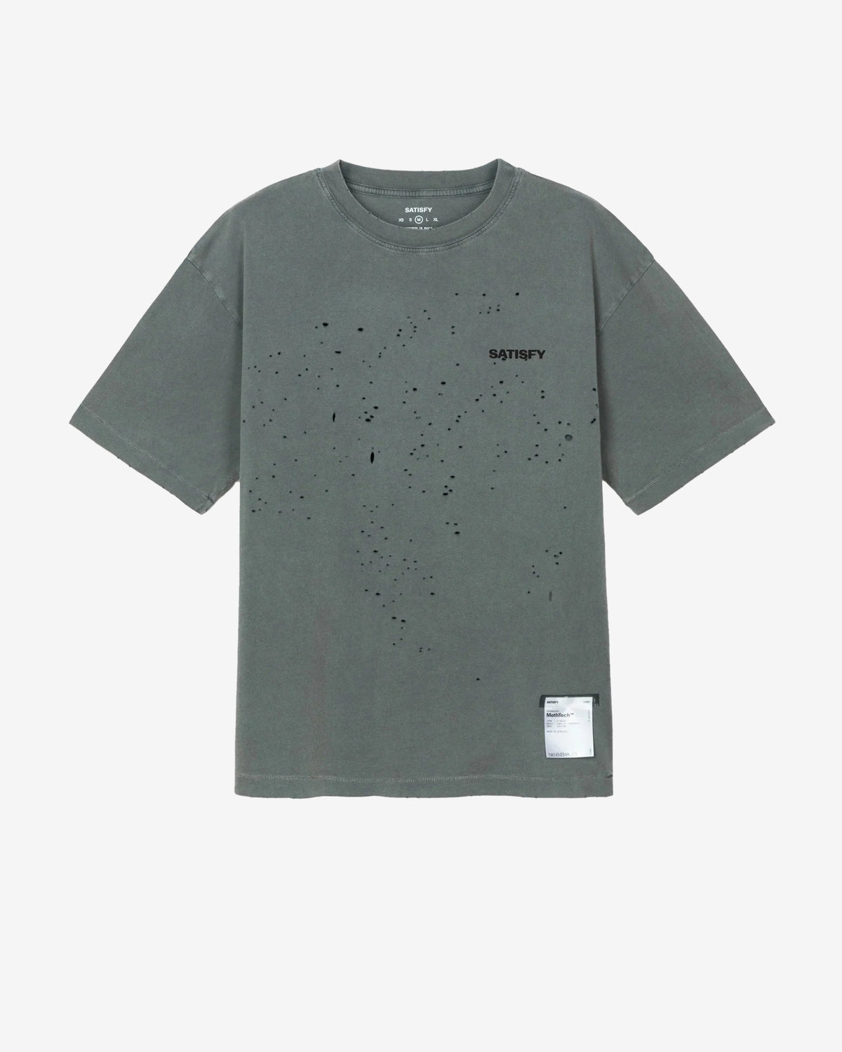 Satisfy - Men's MothTech T-Shirt - (Faded Black) view 1, Click to Zoom in