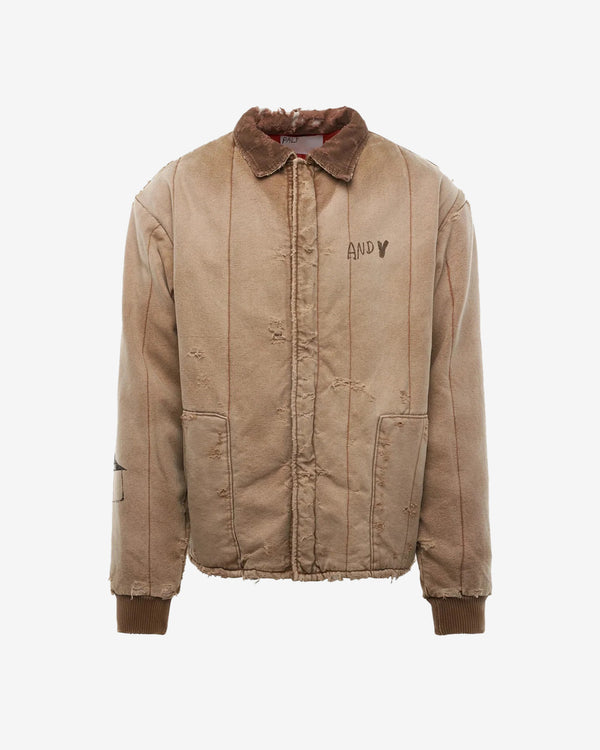 Paly - Men's Mem Hotel Work Canvas Jacket - (Light Brown)
