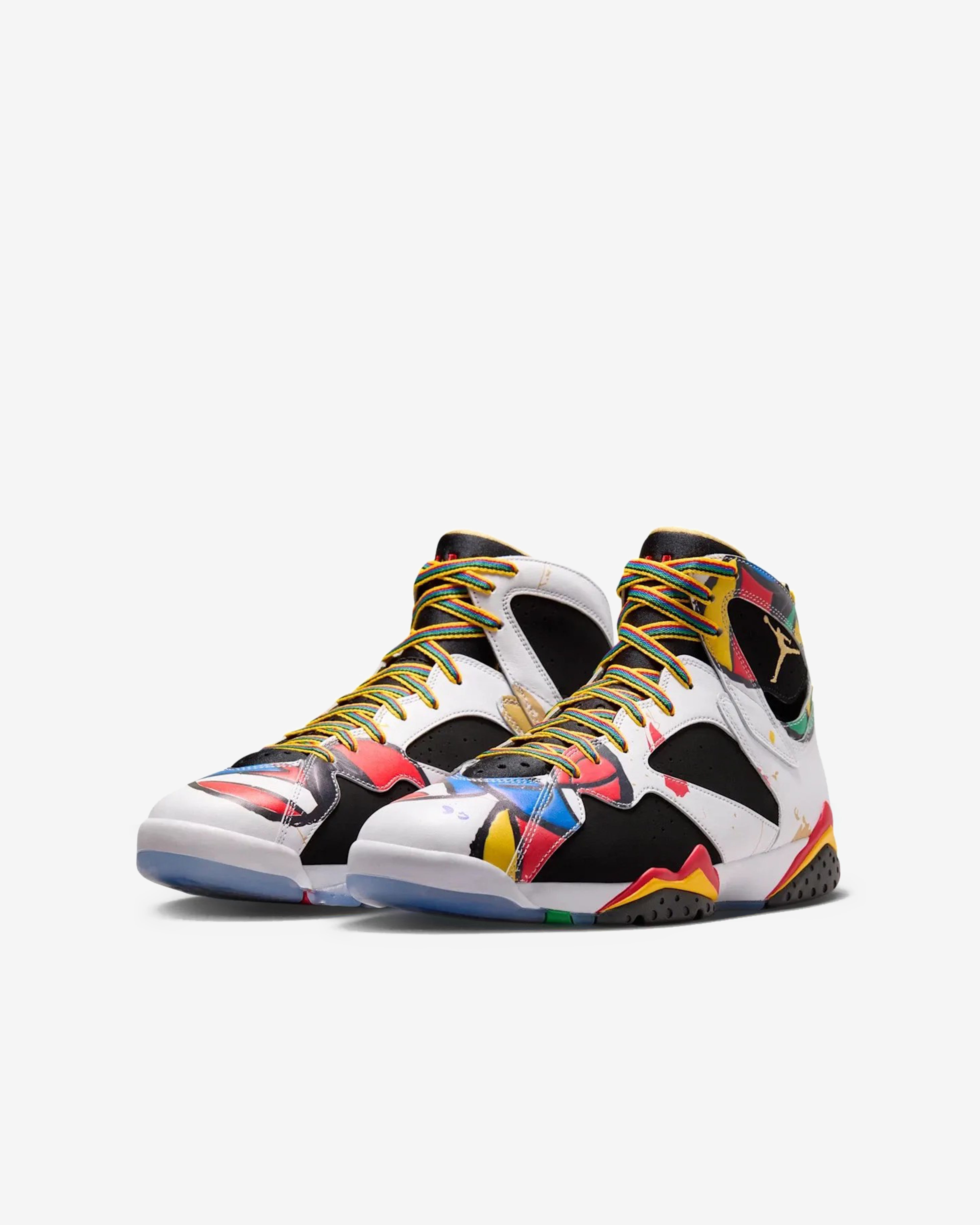 【A85】NIKE AIR JORDAN 7 RETRO MIRO Nike: Men's Air Jordan 7 Retro Miró Sneakers (White/Multi) | DSMNY