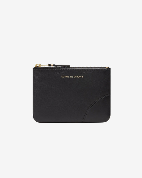 CDG Wallet - Classic Leather Zip Pouch - (Black SA8100)