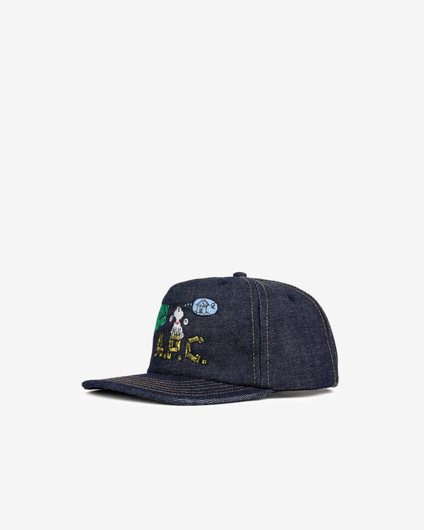 Brain Dead - Men's A.P.C. 5 Panel Hat - (Indigo)