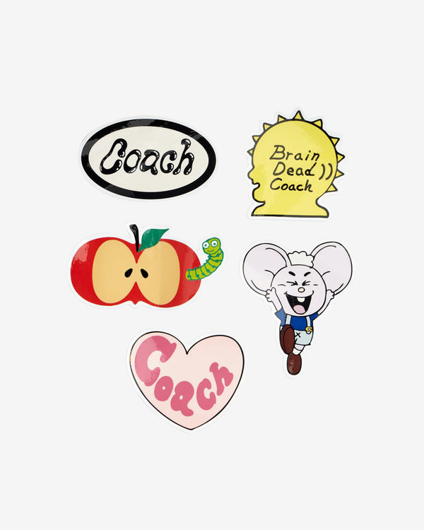 Brain Dead - Coach Sticker Set - (Multi)