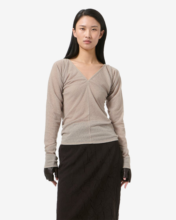 Our Legacy - Women's Cheer V Neck - (Hushed Fawn Lacy Wool)