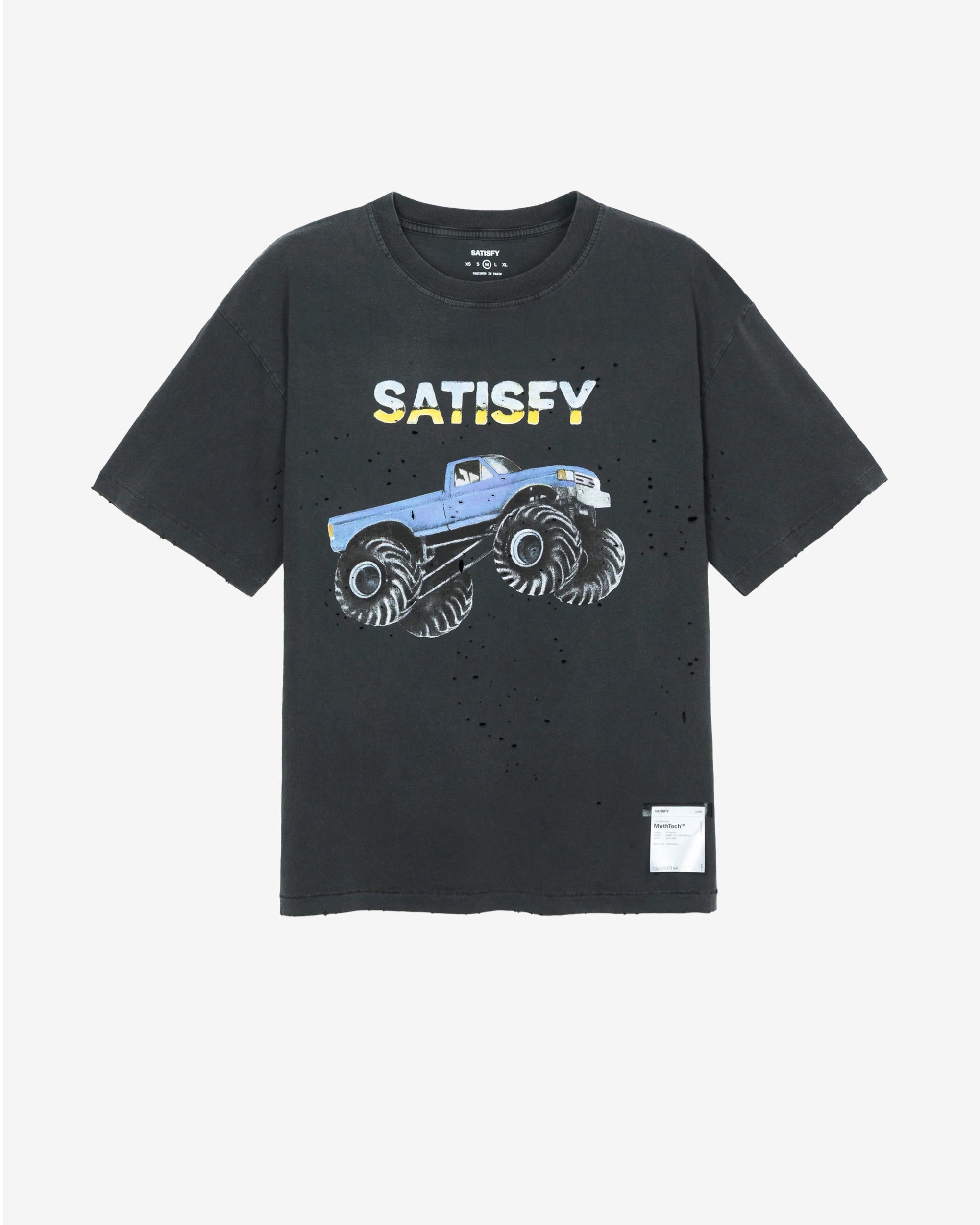 Satisfy - Men's MothTech T-Shirt - (Aged Black) view 1, Click to Zoom in