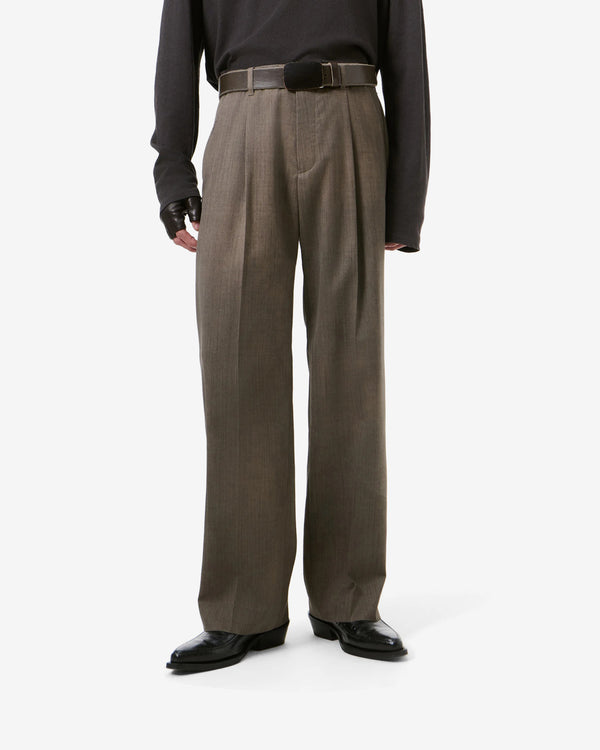 Our Legacy - Men's Slack Trouser - (Maltinto Umber Marl Wool)