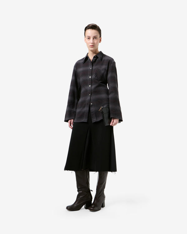 Our Legacy - Women's Daisy Shirt - (Faded Nocturne Check Flannel)