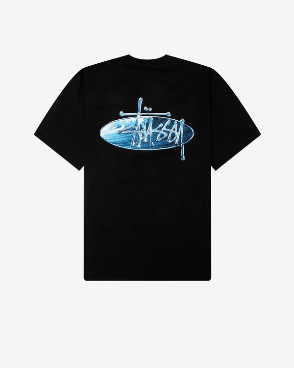Stüssy - Men's Wave Oval Tee - (Black)