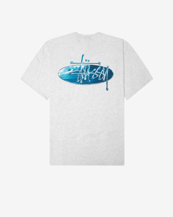 Stüssy - Men's Wave Oval Tee - (Ash Heather)