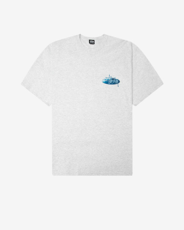 Stüssy - Men's Wave Oval Tee - (Ash Heather)