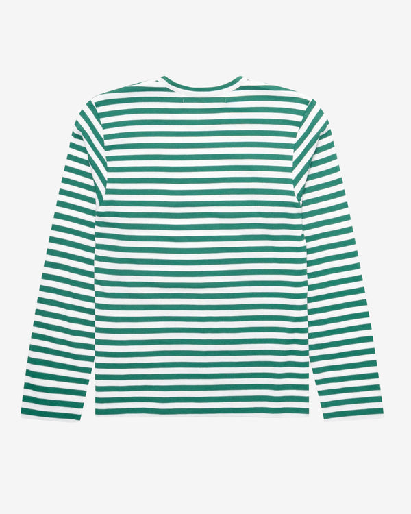 Play - Striped T-Shirt - (Green/White)