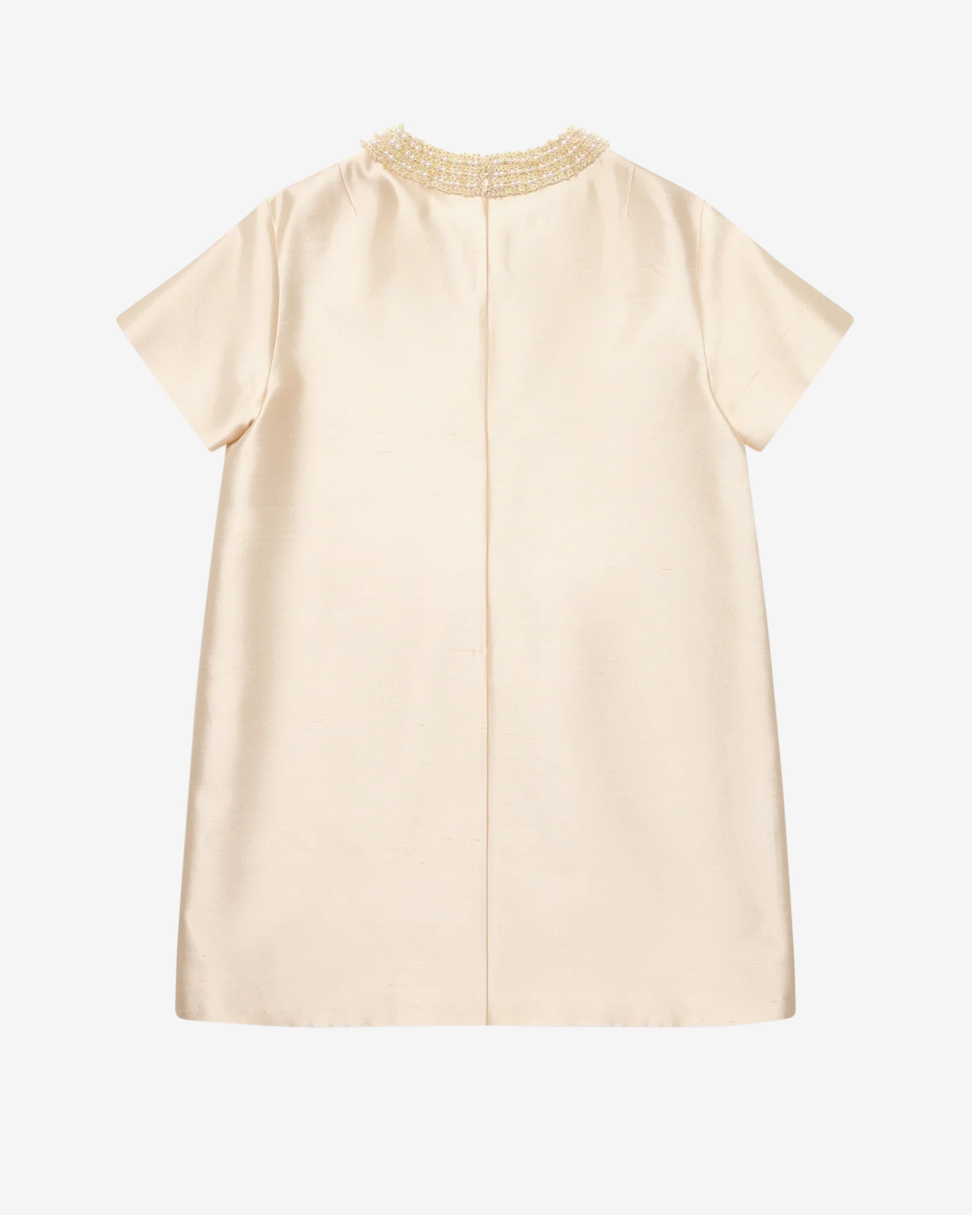 Prada: Women's Embroidered Double Shantung Dress (Sand Beige)