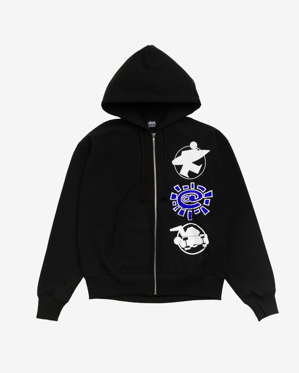 Stüssy - Men's Always Do What You Should Do Stack Zip Hoodie - (Black)