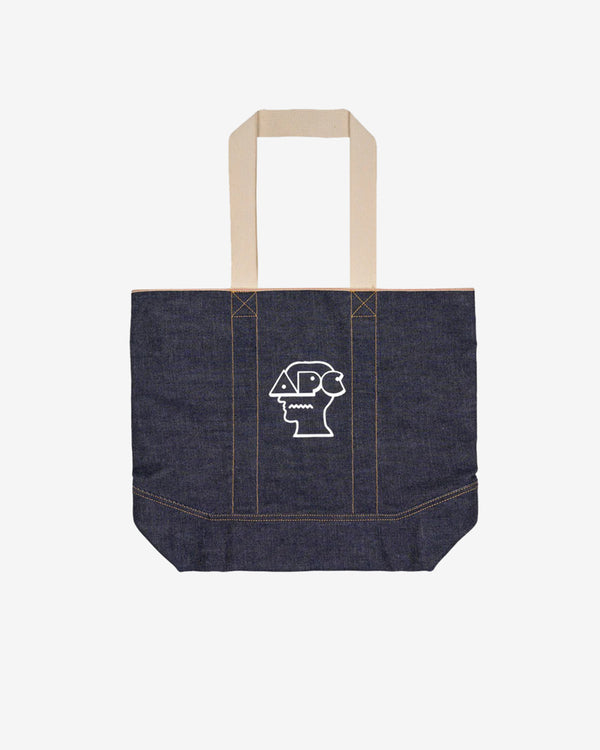 Brain Dead - Men's APC Printed Selvedge Denim Tote - (Navy)