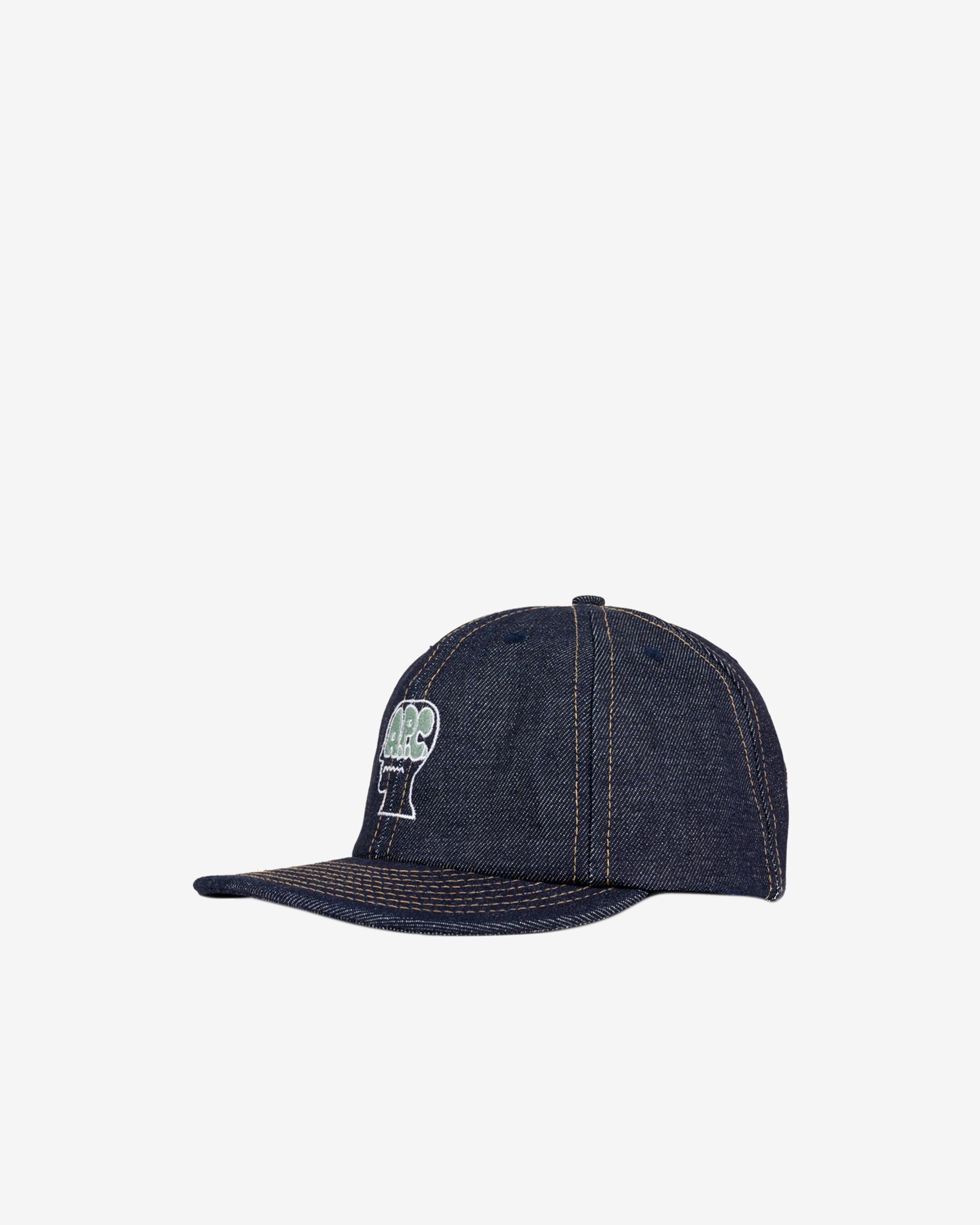 Brain Dead - Men's APC 6 Panel Hat - (Indigo) view 2, Click to Zoom in