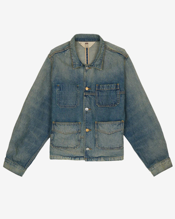 Brain Dead - Men's APC Selvedge Chore Jacket - (Washed Indigo)