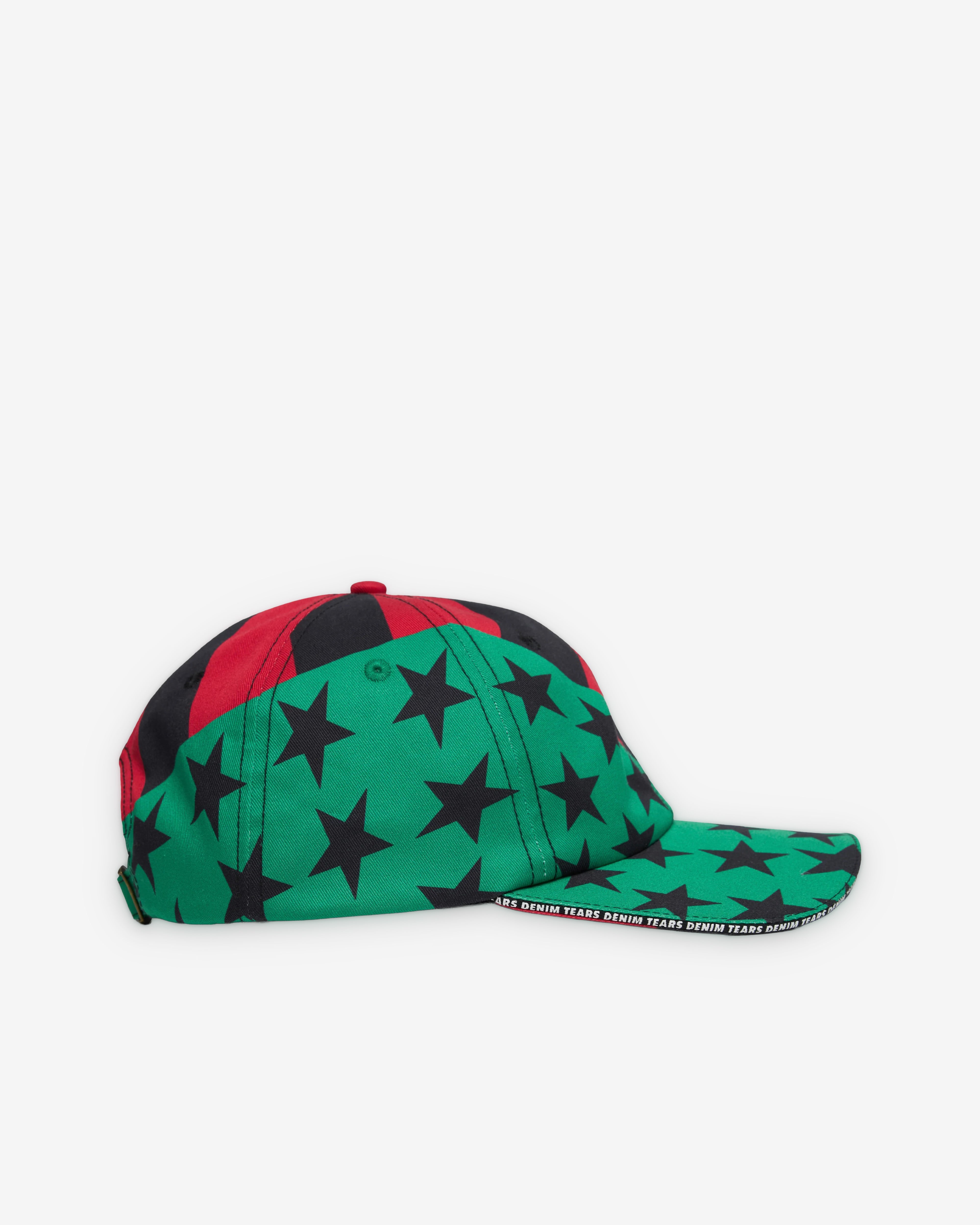 Denim Tears: Men's DT Flag Cap (Red/Black/Green) | DSMNY E-SHOP