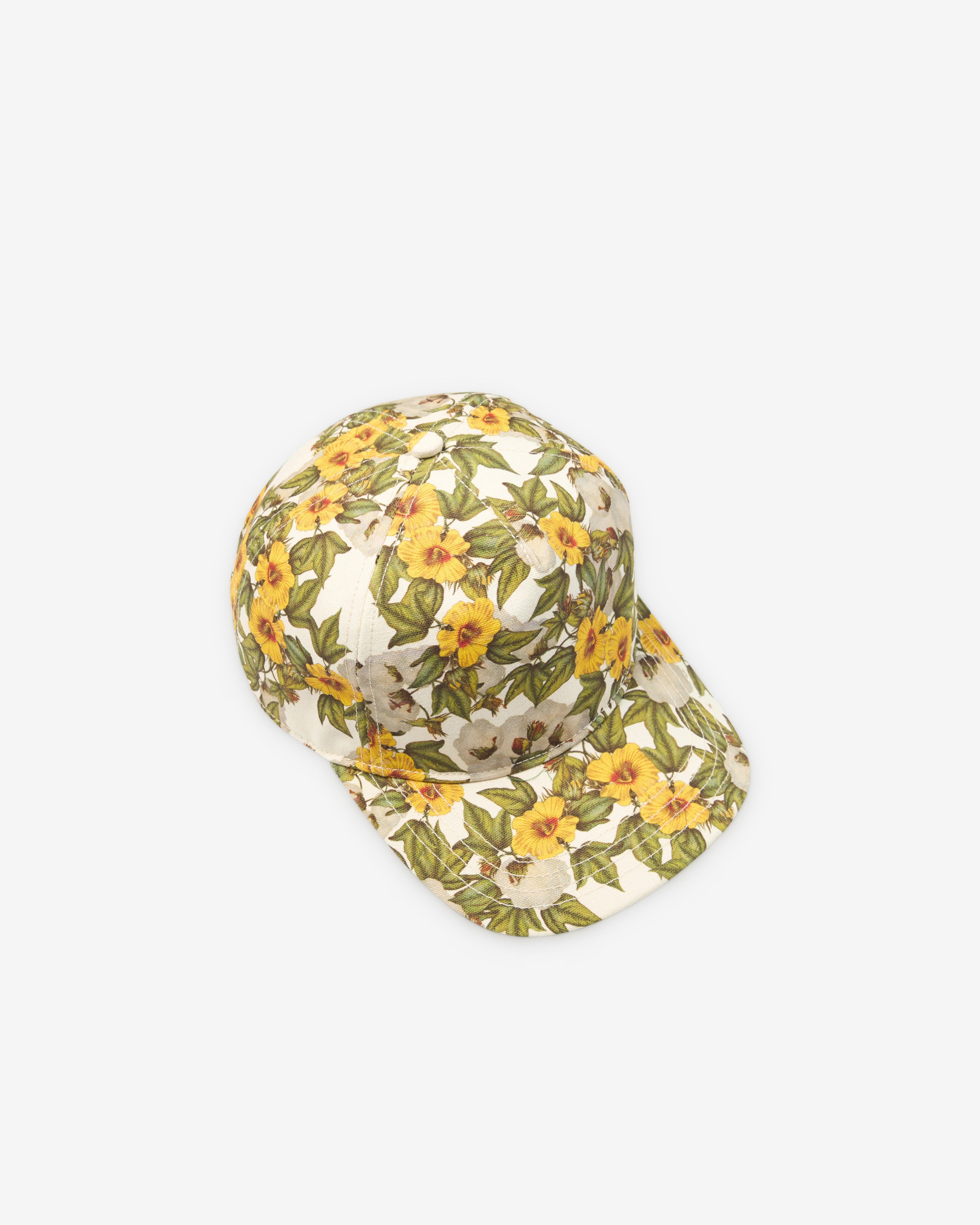 Denim Tears: Men's Floral Canvas Cap (Multi) | DSMNY E-SHOP