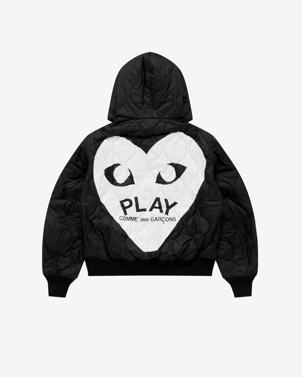 Play - Black Heart Hooded Jacket - (Black)