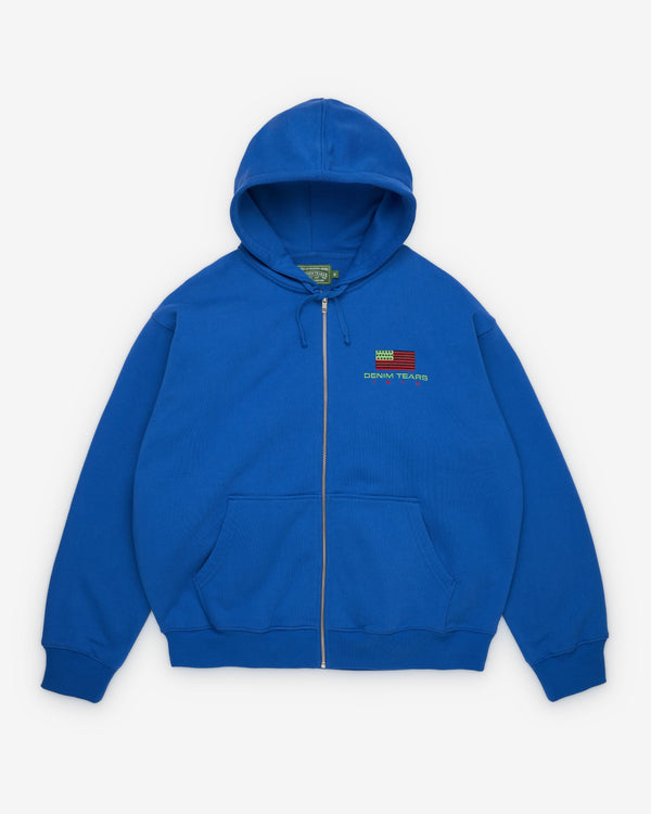 Denim Tears - Men's Pan African Zip Hoodie - (Blue)