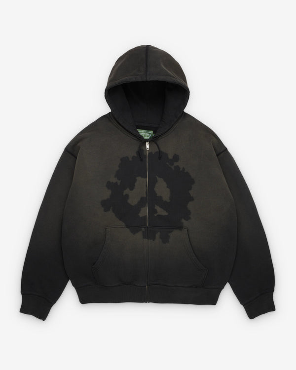 Denim Tears - Men's Peace Wreath Knockout Zip Hood - (Black)