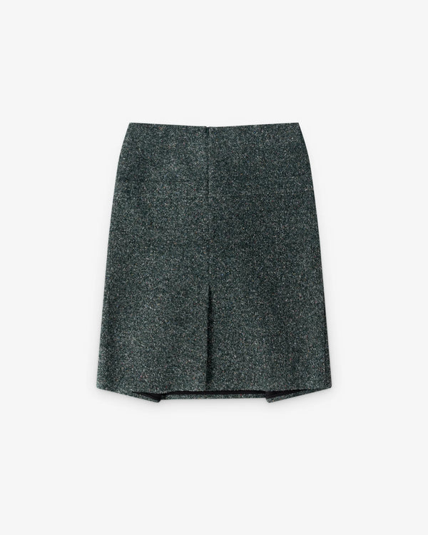 ShuShu/Tong - Women's Bow Flared Midi Skirt - (Sage)