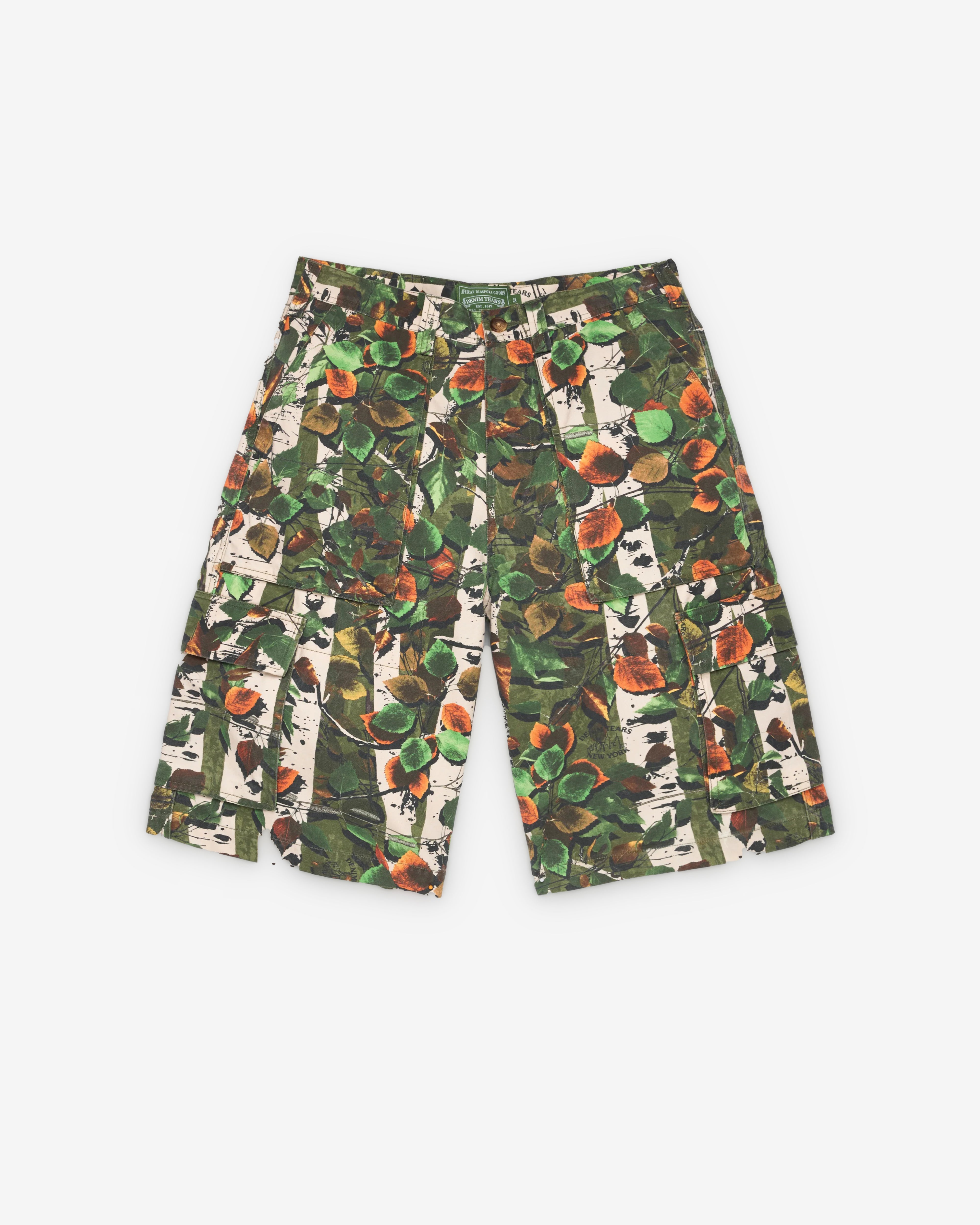 Denim Tears: Men's Seasonal Cargo Short (Camo) | DSMNY E-SHOP