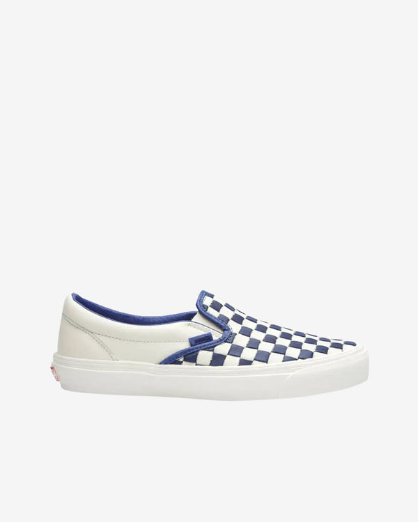 Vans - Men's OG Classic Slip-On 50th Anniversary Sneakers - (Check Blue)
