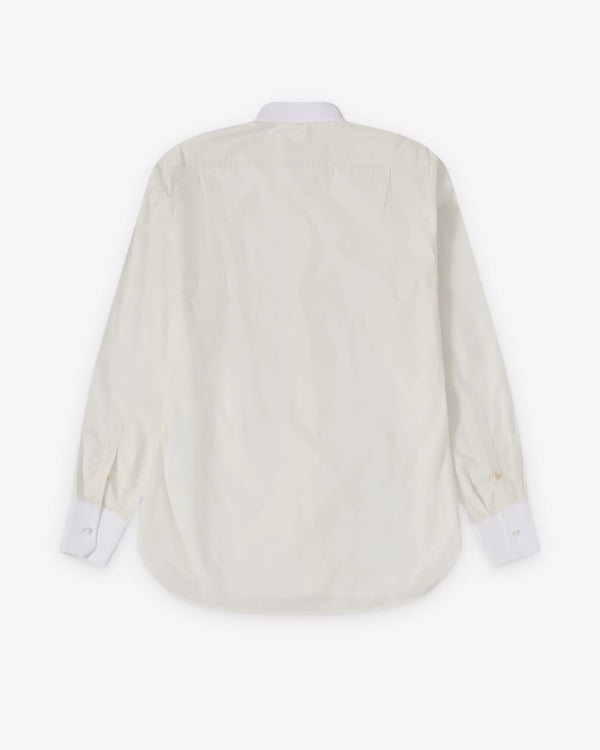 Wales Bonner - Men's Tone Dress Shirt - (Ivory/White)