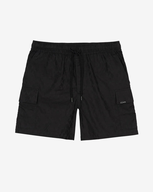 Brain Dead - Men's Coach Signature Camp Shorts - (Black)