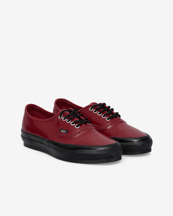 Vans - Men's Authentic Leather Brogues - (Gloss Bordeaux)