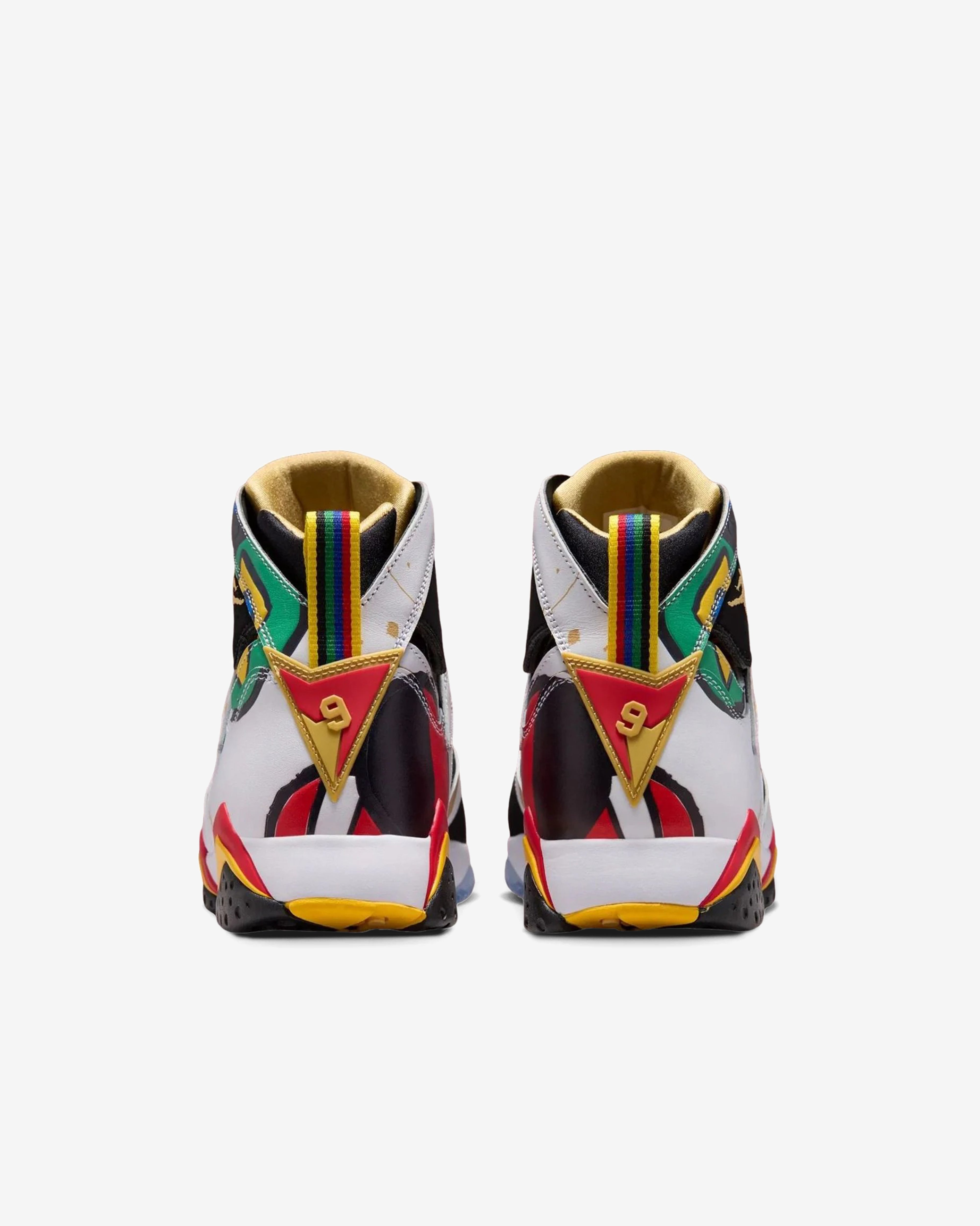 Nike: Men's Air Jordan 7 Retro Miró Sneakers (White/Multi) | DSMNY