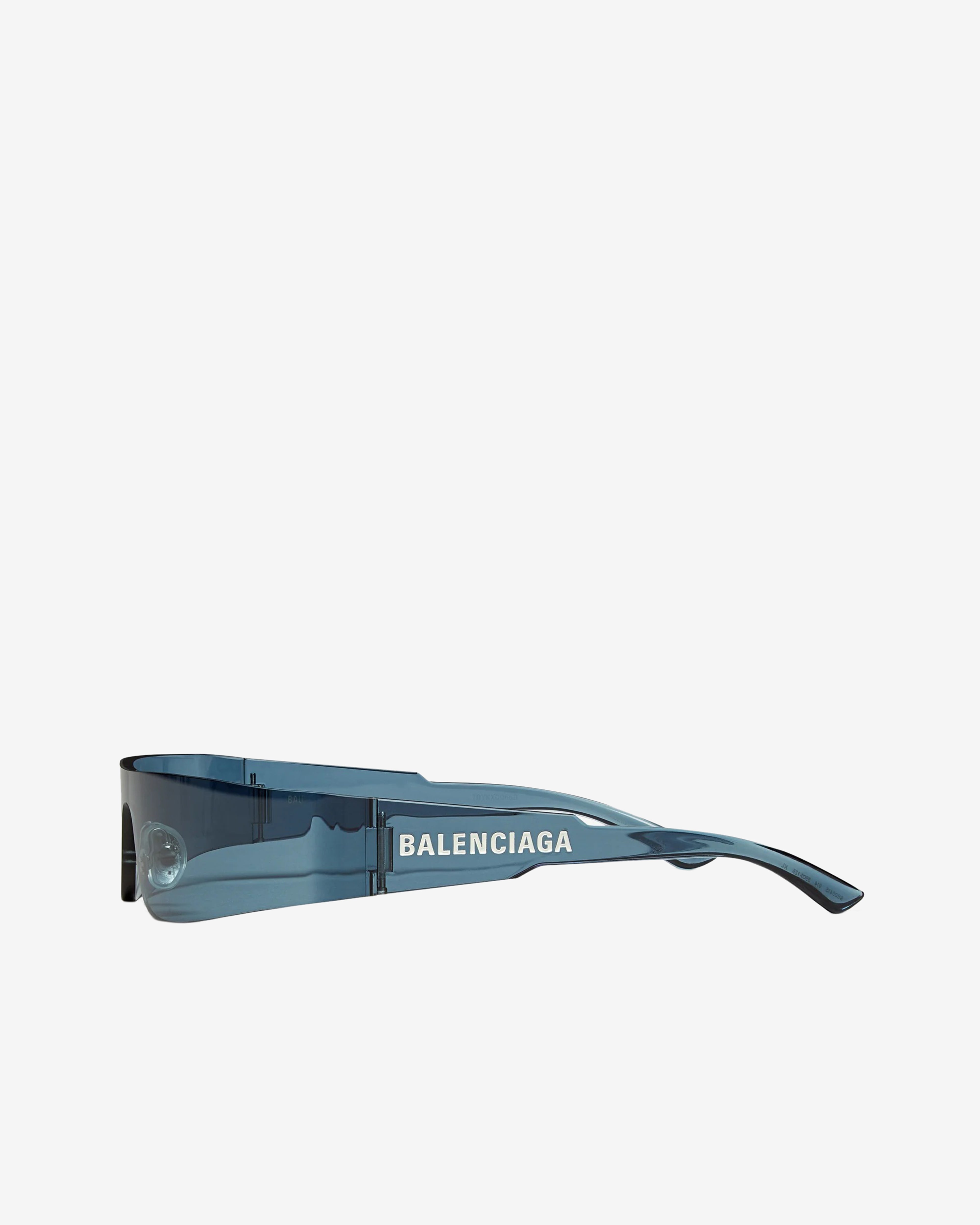BALENCIAGA ネイビー サングラス Balenciaga: Women's Mono Rectangle Sunglasses (Blue) | DSMNY E-SHOP