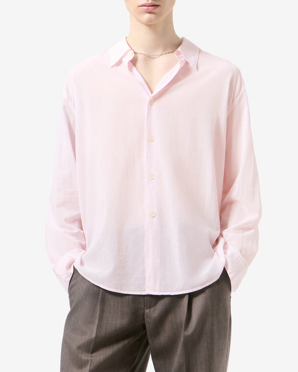 Our Legacy - Men's Beyond Shirt - (Hush Pink Pristine Voile)