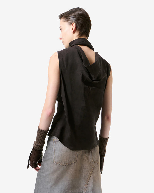 Our Legacy - Women's Virtuous Top - (Root Brown Wax Dipped Cupro)